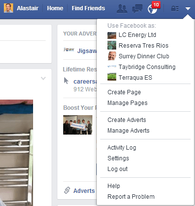 How to set up a business facebook page #1